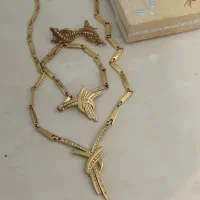 ست استیل طلایی رنگ ثابت