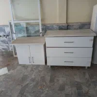 کابینت آماده + روشور + سرامیک + در و پنجره آهنی