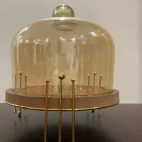 کاپ کیک شیشه ای پایه دار با درب شامپاینی