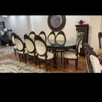 مبل  ۹ نفر میز نهارتوری ۱۰ نفره|مبلمان خانگی و میز عسلی|ساری, |دیوار