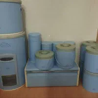 سرویس پا سماوری حبوبات و قند و برنج|ظروف نگهدارنده، پلاستیکی، یکبارمصرف|طبس, |دیوار