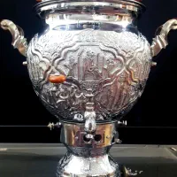 سماور اکبند گازی قلمزنی اصفهان برند نگار