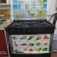 اجاق گاز طرح فر و اجاق تک شعله و دو شعله ی بزرگ
