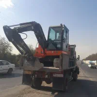 مینی بیل بابکت روزانه ۱۵ خاور،حمل نخاله،کندن استخر