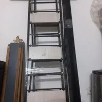 تخت دونفره فلزی ومیز تلویزیون