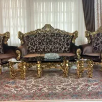 مبلمان استیل ۹ نفره بسیار تمیز و در حد نو