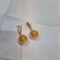 یک جفت گوشوارو یک النگو وپلاک وزنجیر