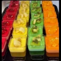 سفارش ژله تک نفره ساده میوه ای قالبی بزرگ