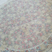 فرش گرد ۱۲۰۰ شانه گل برجسته