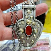 گردنبند نقره کهنه قاجاری