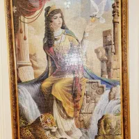 تابلو پازل طرح ماندانا ابعاد ۸۵*۵۵