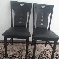دو عدد صندلی چوبی