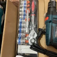 ابزار دریل پک کامل آچاربکس و مینی سنگ|ابزارآلات|فارسان, |دیوار