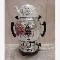 سماور ۳کار زرین همراه قوری