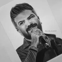 طراحی چهره سیاه قلم هدیه یی ارزشمند وخاص