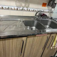 کابینت همراه هود و سینک|کتابخانه، شلف، قفسه‌های دیواری|اسلام‌شهر, شهرک مفیدی|دیوار