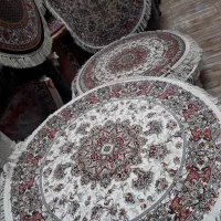 فرش۱۰۰۰شانه اولیا قصری دایره ۱×۱ سایز ست کامل|فرش|تبریز, |دیوار