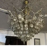 ست لوستر به همراه دیوارکوب جنس برنج اصل