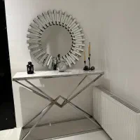 آینه کنسول و ساعت