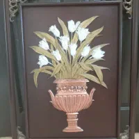 تابلو زیبا گل برجسته