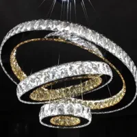 لوستر سه طبقه دارای ریموت نو اکبند همراه سه رنگ