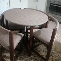 میز غذاخوری کمجا چوب