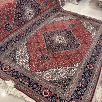 جفت ۶متری دستبافت نقشه ماهی زمینه مسی