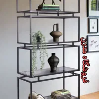 کد۰۹۳ کتابخانه شلف قفسه استند دکور طبقه فلزی