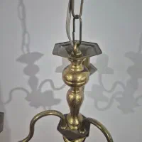 لوستر سه شاخه برنج|لوستر و چراغ آویز|اصفهان, لاله|دیوار