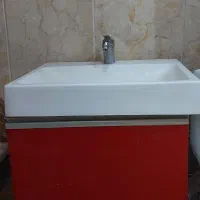 روشویی کابینت دار به همراه شیر اهرمی