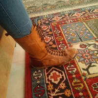 کفش بوت مارک ایتالیا تمام چرم در حد نو|کیف، کفش، کمربند|کوهمره, |دیوار