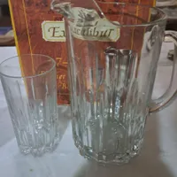 پارچ و لیوان.گلدان