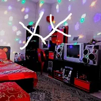 سرویس خواب قرمز مشکی نوجوان