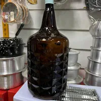 بطری شیشه ای 8 لیتری قهوه‌ای،بطری 5 لیتری قهوه ای|ظروف نگهدارنده، پلاستیکی، یک‌بارمصرف|کرمانشاه, |دیوار
