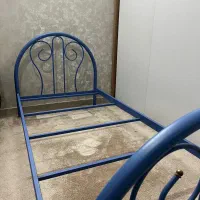 تخت تک نفره فلزی فرفروژه با رنگ مقاوم کوره ای|تخت و سرویس خواب|محمدشهر, محمدشهر|دیوار