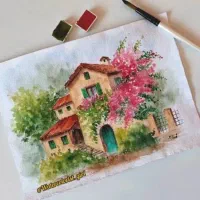 آموزش طراحی با آبرنگ