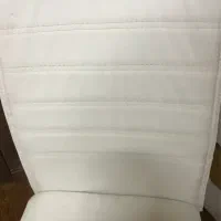 صندلی چرخ دار چرمی با دسته های تنظیم ارتفاع|صندلی و نیمکت|تهران, فردوس|دیوار