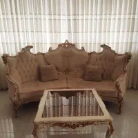 فروش یکدست مبل ۹نفره سلطنتی تاج دار پنچه شیری