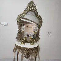آینه شمعدان و کنسول برنجی