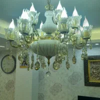 لوستر برنز ۱۶ شاخه .دیوار کوب ۴ شاخه برنز|لوستر و چراغ آویز|زنجان, |دیوار