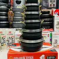 سرویس قابلمه ۱۴ پارچه گرانیت