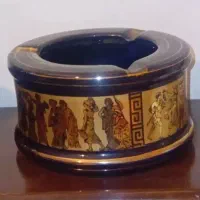 زیرسیگاری طلا کوب ۲۴ کاردست ساخت یونان