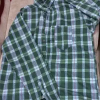 پیرهن چارخونه سبز مردانه