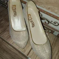 فروش کفش مجلسی رنگ طلایی سایز ۳۸