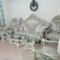 ست مبلمان میزناهارخوری تخت خواب سلطنتی پنجه شیری|مبلمان خانگی و میز عسلی|پاکدشت, |دیوار