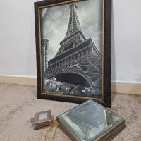 آیینه سه تیکه و تابلو برج ایفل