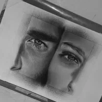 طراحی چهره سیاه قلم|تابلو، نقاشی، عکس|بندرعباس, |دیوار