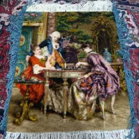 بافنده تابلوفرش دستبافت هستم/ تابلو جهت فروش دارم