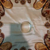 عدسی قدیمی بزرگ کریستال شیشه عکاسی