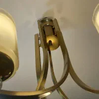 لوستر پنج شعله با رنگ زیتونی